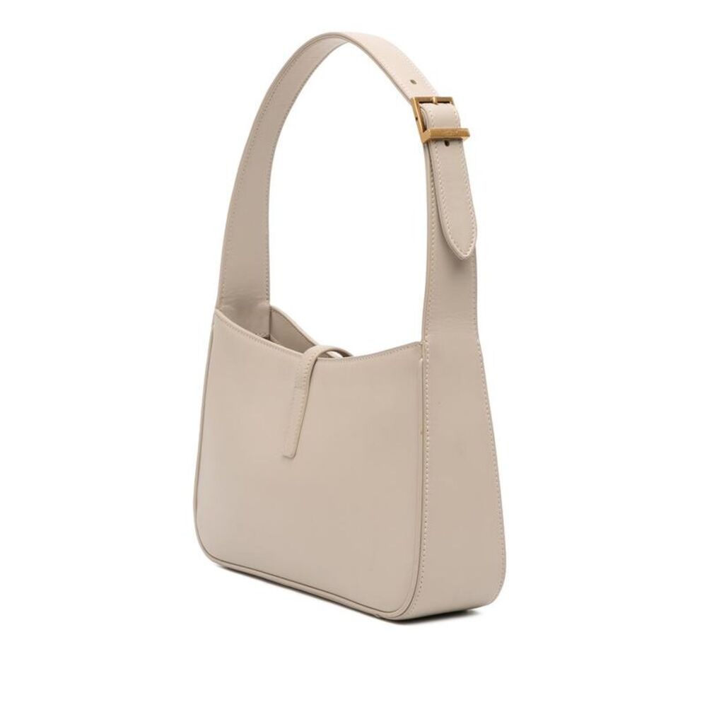 Pre Loved saint laurent Leather Shoulder Bag Women White - Picture 2 of 8
